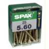 TORNILLO SPAX C/PL POZI BRICO. 5.0X60 C/25 UDS