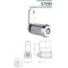 CERRADURA LLAVE TUBULAR CROM 0799-M