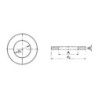 ARANDELA PLANA DIN-125 INOX. A-2 8 (CENT.)