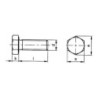 TORNILLO EXAGONAL DIN-933 INOX. A-2 8X50 (CENT.)