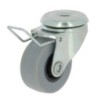 RUEDA CON SOPORTE ARO GOMA 30 CON FRENO 17281