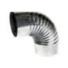 CODO RIZADO GALVANIZADO 140 MM.