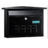 BUZON EXT.ACERO DECO NEGRO E-5704