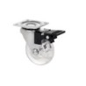 RUEDA GIRATORIA CON PLACA Y FRENO 50MM