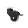 RUEDA GIRATORIA HP NYLON/GOMA D50 CON FRENO 1-0761