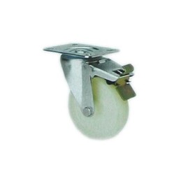 RUEDA GIRATORIA NYLON CON FRENO 100 MM. 2-1194