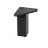 PATA MUEBLE CUADRADA ABS 40X100MM NEGRA 50013NE