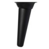 PATA CONICA INCLI.150MM NEGRA/PLATO METAL NEGRO