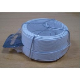 ALAMBRE PLASTIFICADO 0,7/1,2MM BLANCO R-50M