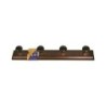 PERCHA MADERA 4 POMOS NOGAL 134