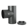 TE PINTADA NEGRO MATE CON TAPON 110MM