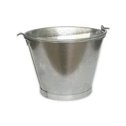 CUBO CONICO 8 L. GALVANIZADO 11
