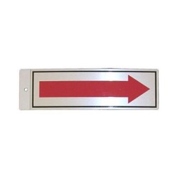 SILUETA ALUMINIO FLECHA ROJA 014