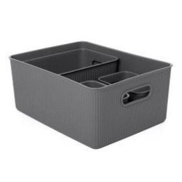 SET 4 CESTAS 1X15L+1X5L+2X1,5L BAOBAB GRIS ANTRA.