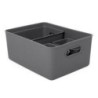 SET 4 CESTAS 1X15L+1X5L+2X1,5L BAOBAB GRIS ANTRA.
