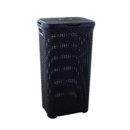 CESTO CON TAPA 40L.NATURAL STYLE MARRON 193009