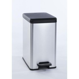 CUBO PEDAL 25 L. SLIM BIN PLATA 213300
