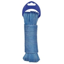 CORDON PP. ALMA TEXTURA 4MM. AZUL/BLANCO 25M.