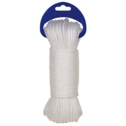CUERDA CABLEADA PE. 4 CABOS 5 MM. BLANCO 10 M.