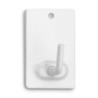COLGADOR ADHESIVO ACERO COLOR BLANCO (BL.-2)2040-2