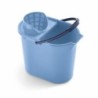 CUBO CON ESCURRIDOR OVALADO 12 L. AZUL 31231