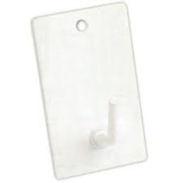 PERCHA MEDIANA ADHESIVA LACADO BLANCO (BL-3UND)