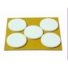 DESLIZADORES FIELTRO Ø 35 MM BLANCO 5 UDS.
