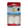 PERCHA MEDIANA PLASTICO BLANCO (DISPLAY-2) 5018