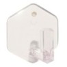 PERCHA PLASTICO ADHESIVO TRANS. (BL-2) B50210H