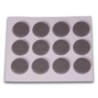 FIELTRO ADHESIVO DISCO 20 MM. GRIS DISPLAY-12