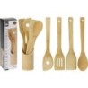 JUEGO 5 UTENSILIOS COCINA MADERA