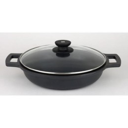 CACEROLA BAJA ALUMINIO FUNDIDO SIN TAPA 45 CM.