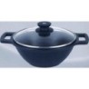 CACEROLA CONCAVA AL. FUNDIDO C/TAPA 32 CM.-INDUC.