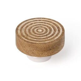 POMO 40MM MADERA C/BLANCO DESGASTADO 456BL