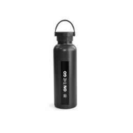 BOTELLA TERMO 750 ML NEGRA  INOX ON THE GO 9812-IN
