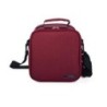 LUNCHBAG BASIC ROJA + CONTENEDOR VIDRIO 570+840 ML