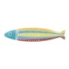PLATO PESCADO LARGO 30X7CM PORCELANA ROJO