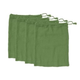 SET 4 BOLSAS REJILLA 30X40 VERDES PARA VERDURAS