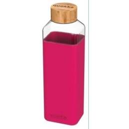 BOTELLA CRISTAL CUADRADA CON FUNDA MAROON 700ML