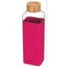 BOTELLA CRISTAL CUADRADA CON FUNDA MAROON 700ML