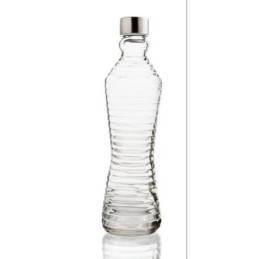 BOTELLA 1L. C/TAPON LINE TRANSPARENTE QD 7522006