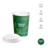 VASO CARTON ECO GREEN CON TAPA 250CC (PACK-8UND)