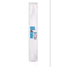 VASO PLASTICO BLANCO 220CC (PACK-100) 5103