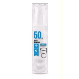 VASO PLASTICO BLANCO 330CC (PACK-50) 5104