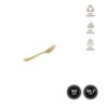 TENEDOR MINI ORO 10,7CM 50 UDS REUTILIZABLE 1803R
