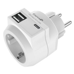 ENCHUFE ADAPTARDOR CON 2 USB Y 1USB-C 420045