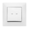 PULSADOR LUMINOSO 10 AH. 250 V. BLANCO 9111