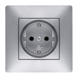 TOMA CORRIENTE 16 AH. 250 V. ALUMINIO 9223