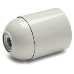 PORTALAMPARAS LISO E-27 BLANCO 161-B
