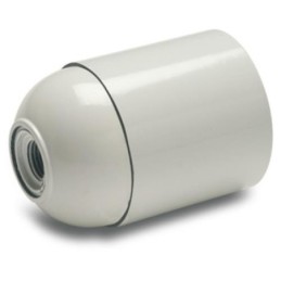 PORTALAMPARAS LISO E-27 BLANCO 161-B BLISTER
